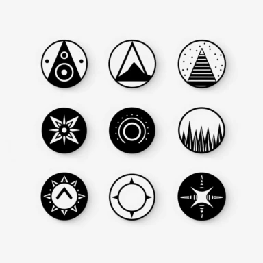 4 svg clipart symbol icons modern minimal geometric metaphysical boho edgy cosmos delicate minimalism existential aesthetic