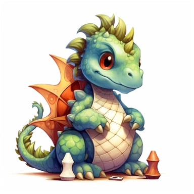 clipart featuring lovable hand-drawn illustration of a chubby baby dragon with endearing features and vibrant scales with a white background in a magical and enchanting style, lovely, whimsical, 3D vector art, cute and quirky, fantasy art, Adobe Illustrator, hand-drawn, digital painting, character-focused, 4K resolution, photorealistic rendering, character-focused and chess pieces, using Cinema 4D, aquarelle painting, romantic light, ultra-details, photorealistic, realistic ,gel lighting, Cinema