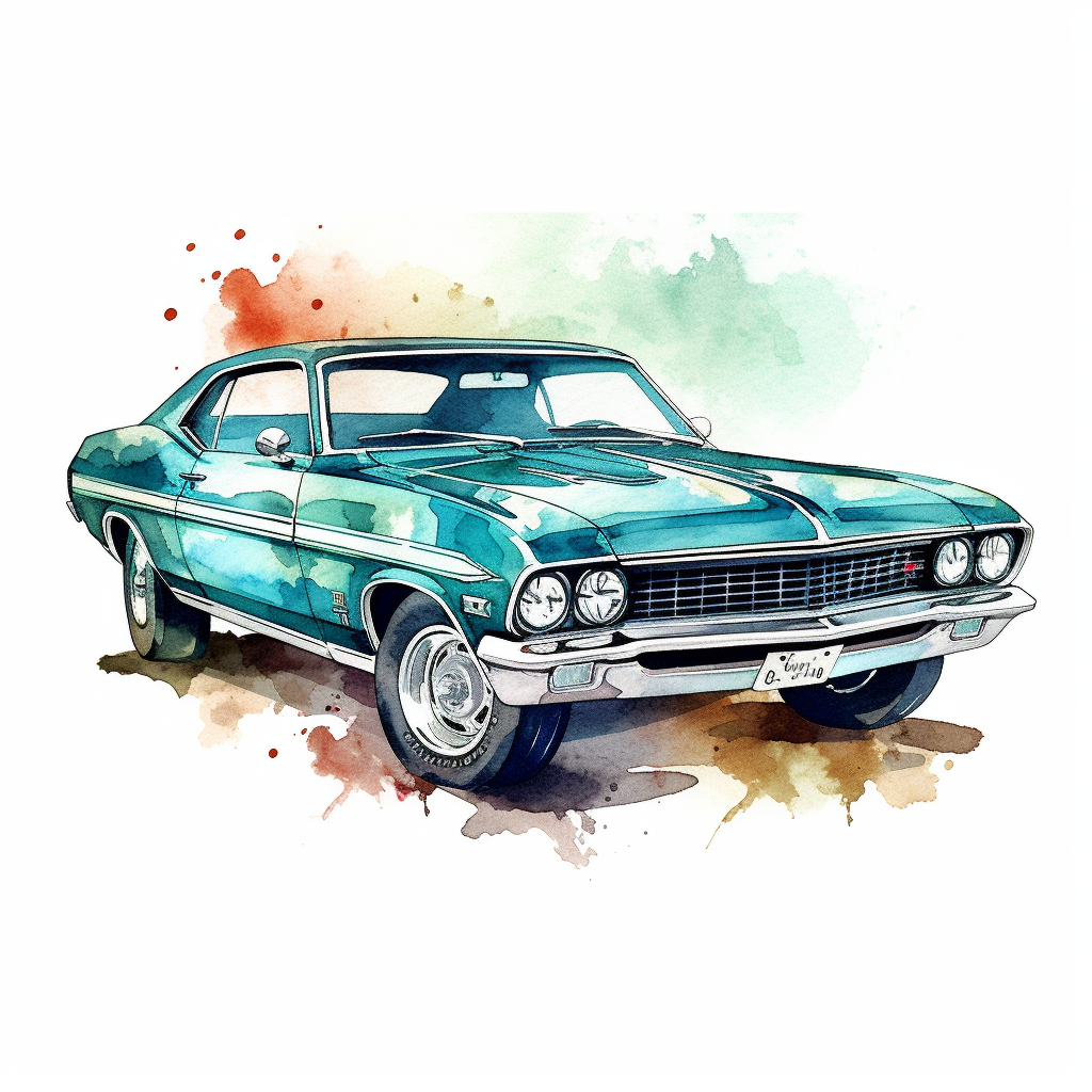 muscle car clipart