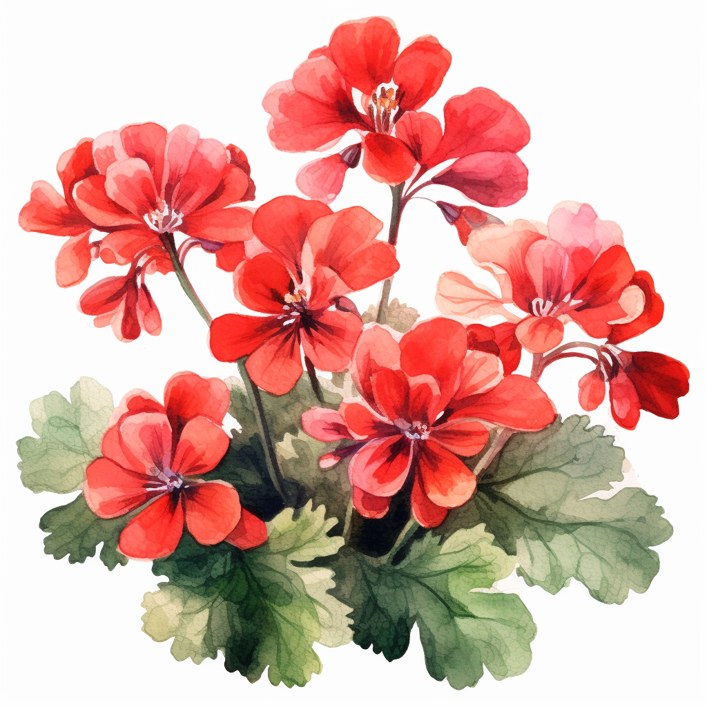 geraniums cliparts