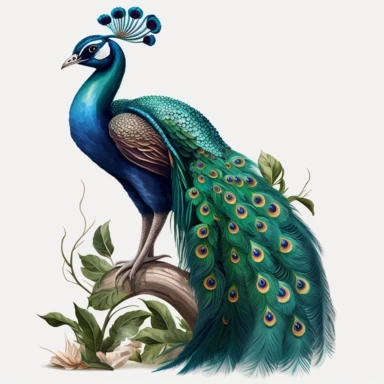 cute clipart png peacock sticker clean background high resolution