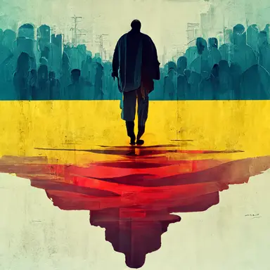 ethics, morality, moral psychology, value judgment, right and wrong behavior, ethics and christianity, people on streets, vector clipart, digital painting artwork 8k octane, simple digital illustration