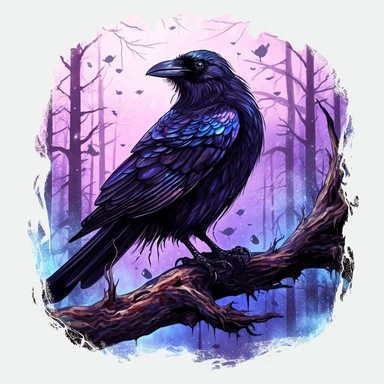 Watercolour dark fantasy dark magic realistic compelling magnificent deadly black raven in dark fantasy deadly nightshade forest intricately perfectly detailed with beautiful realistic compelling beautiful eyes perfect legs and claws dark fairytale dark magic raven PNG image,ultra highly detailed, 18k, sharp focus, bright photo with vibrant colours digitally enhanced, enhanced graphics, straight, sharp focus, bright lighting, intricate detailed png image ,high definition,300dpi,graphic clipart,c