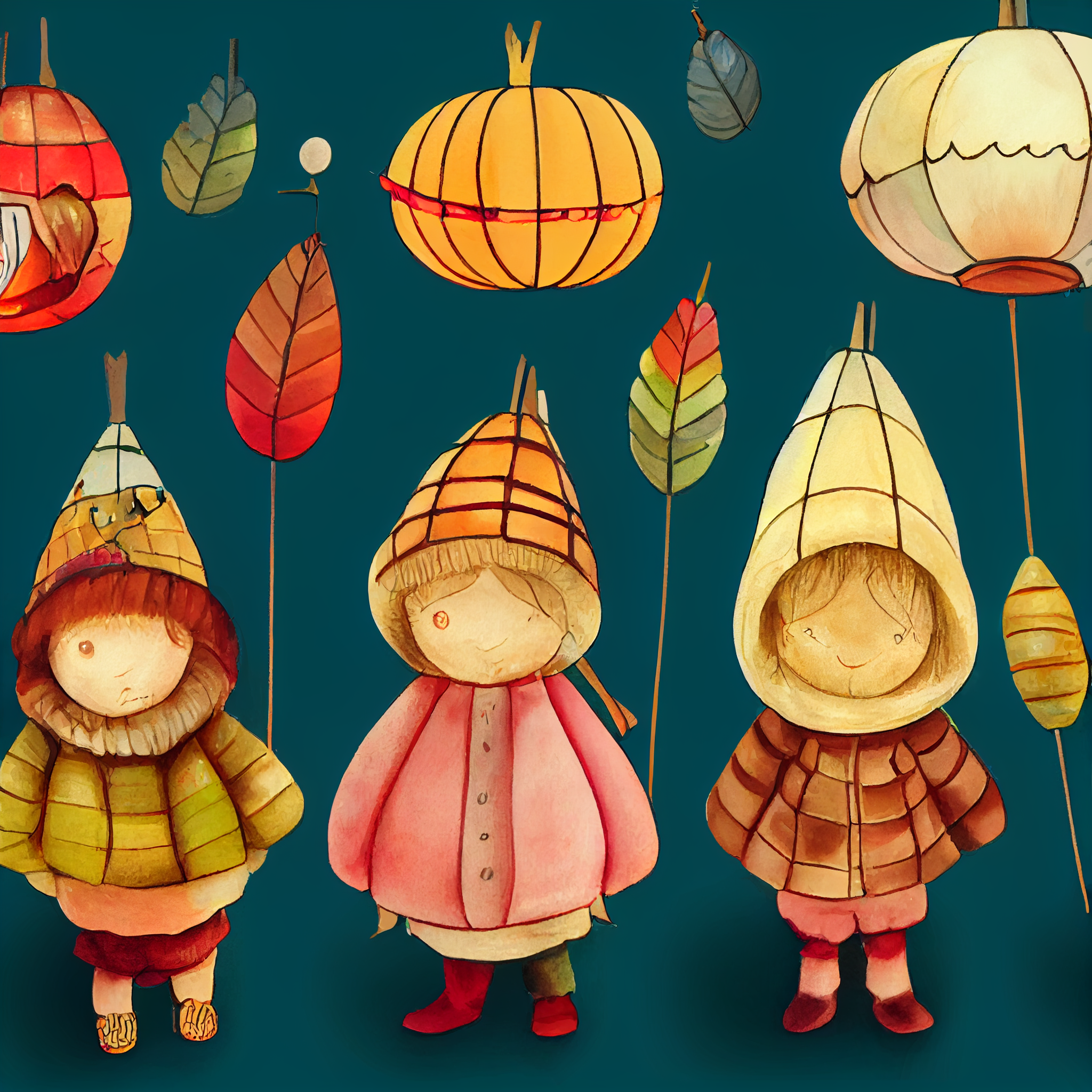 autumn clothing cliparts