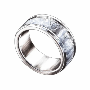 Hand drawn, watercolor, hyper realistic, white background, white margins, 16k, ultra detailed clipart, cut out image, hand-drawn, ultra HD, sharp and clean art, Ring.