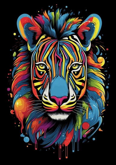 Tshirt features Design, CLIPART CONCEPT, Three-dimensional Rainbow Pantone ZEBRA with graffiti artwork and graffiti design, large-scale canvas, louis wain, animated gifs, precisionist art, 3D vector graphics Design, Contour Drawing with Fine Line Artwork, Macro Detailed, FOCUSED ON THE CHARACTER, Clear visuals, Highest Resolution 3D Adobe Illustrator file Eps format, In the style of photo-realistic techniques, Rendering with unreal engine 5, Sublimation Ink, Isolated white background