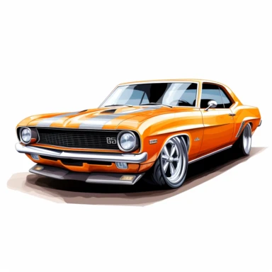 muscle vintage car classic clipart,hd,8k,high resolution
