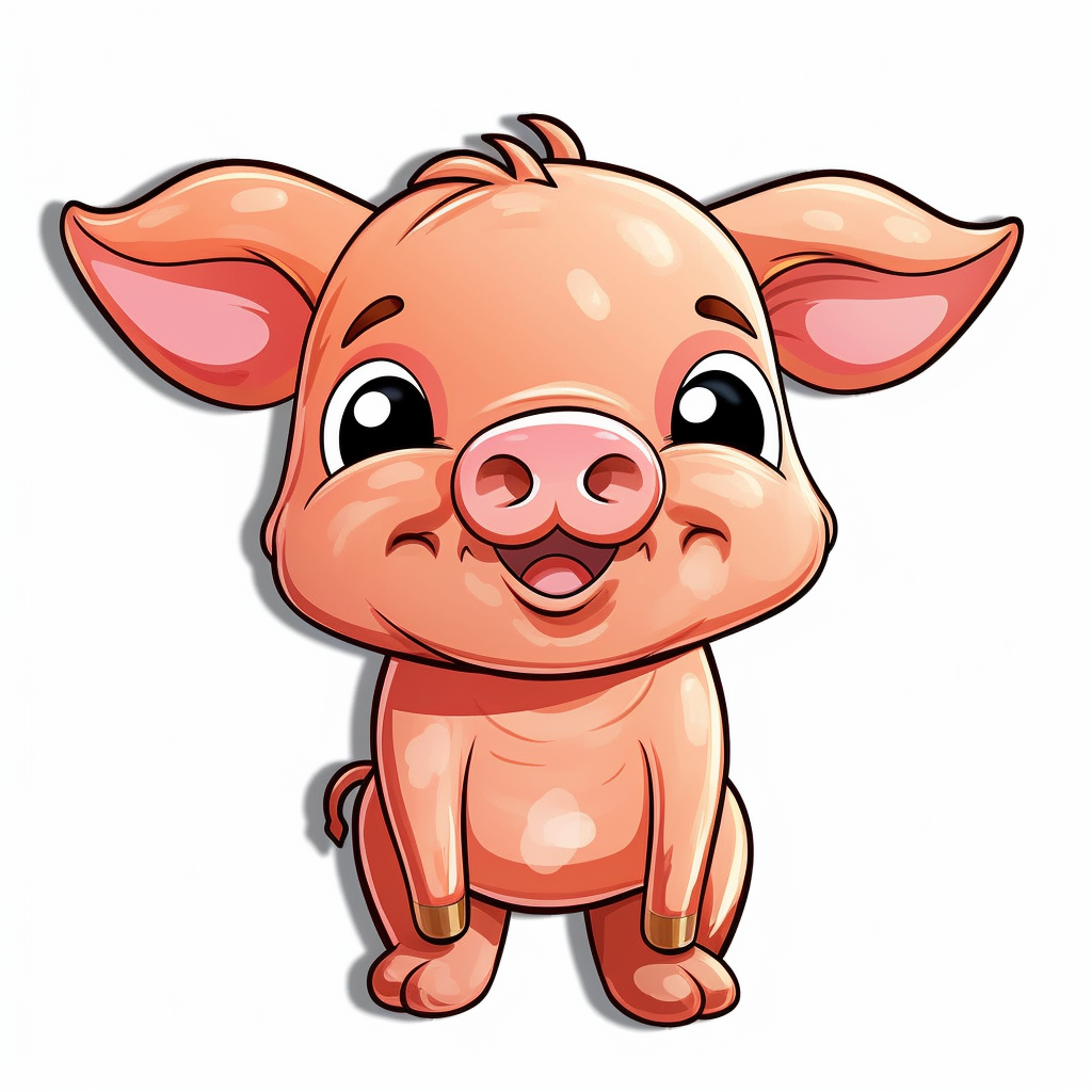 cartoon pig clipart