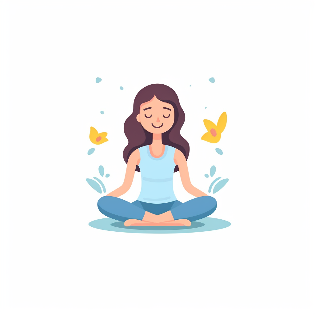 doing yoga cliparts