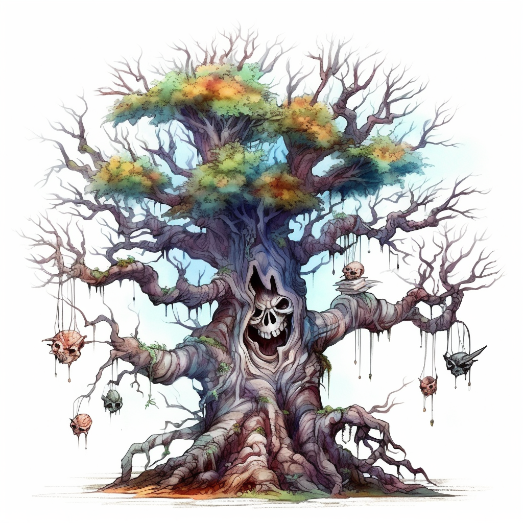 haunted tree cliparts