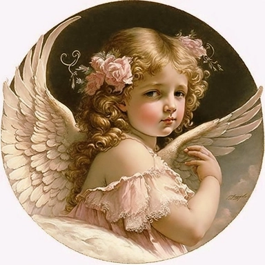 angel vintage art, girl angel, moon child, angel painting, victorian angel, antique wings, angel wings, clipart, old child, beautiful young pretty pink, transparent background