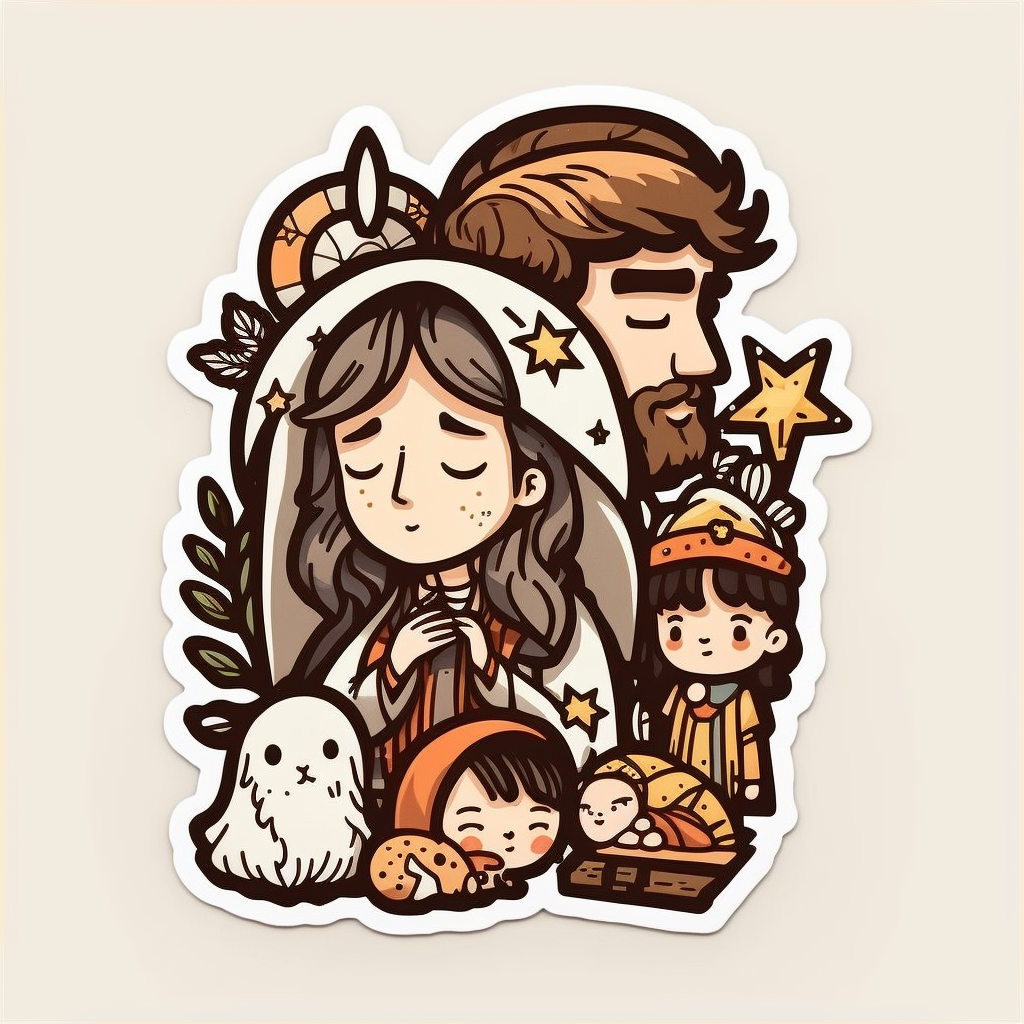 nativity animals cliparts