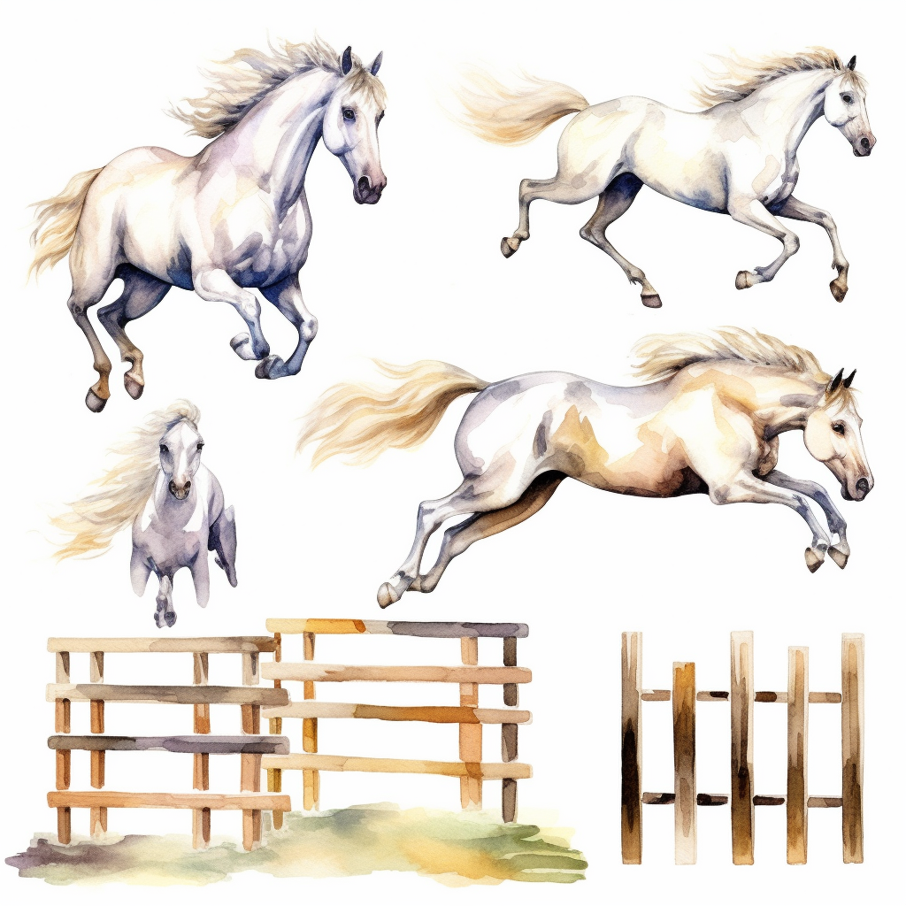 horse race clipart