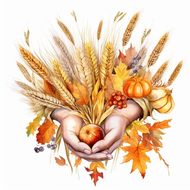 Harvest blessings clipart,White backgroun - @Royeldesk Digital Agency (fast)