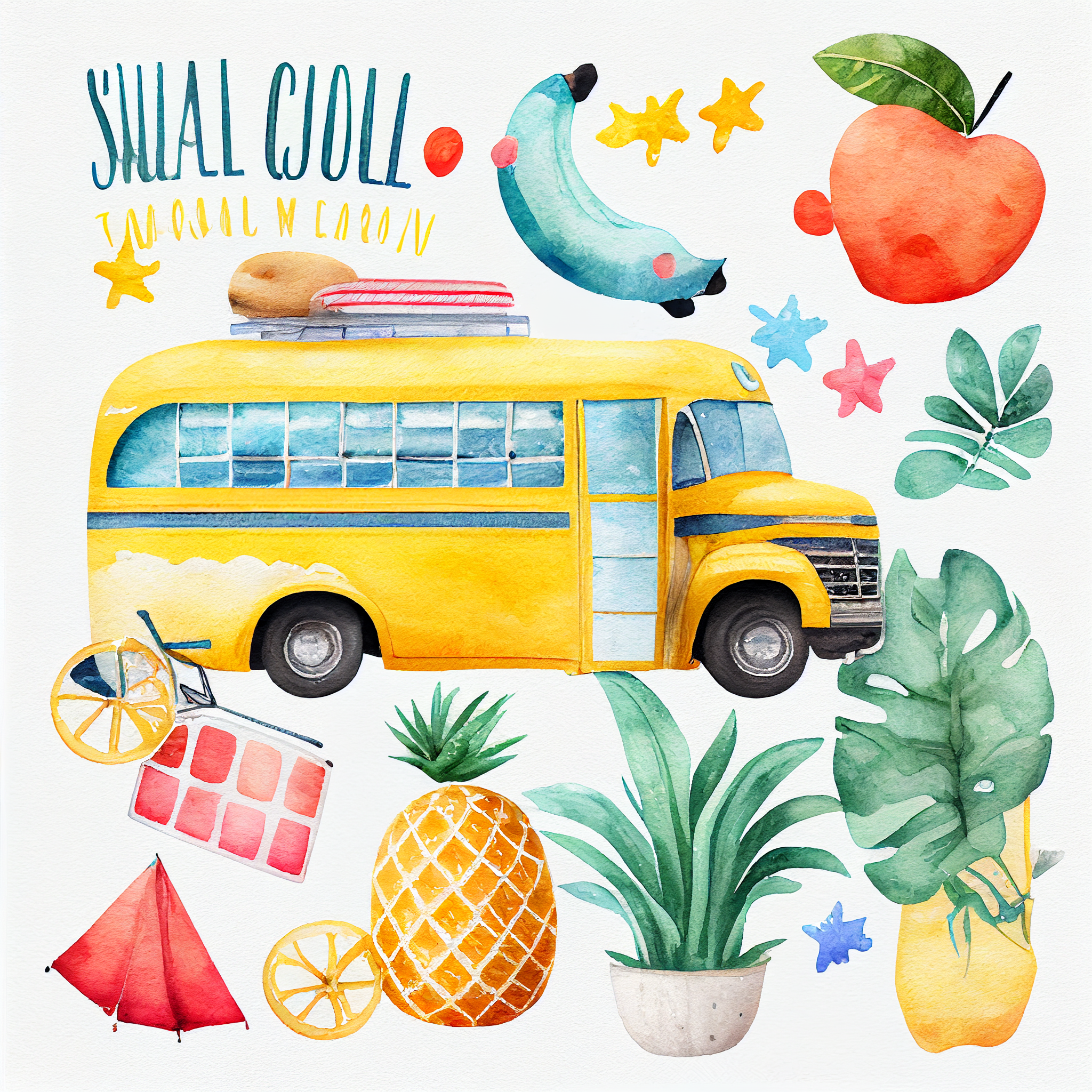 end of school clipart