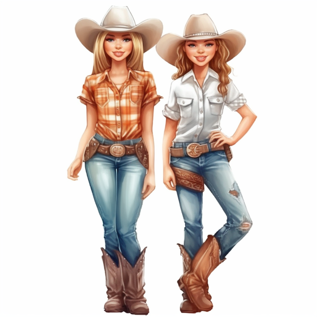 cowgirl cartoon cliparts