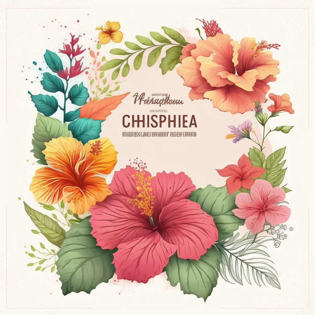 hibiscus frame cliparts
