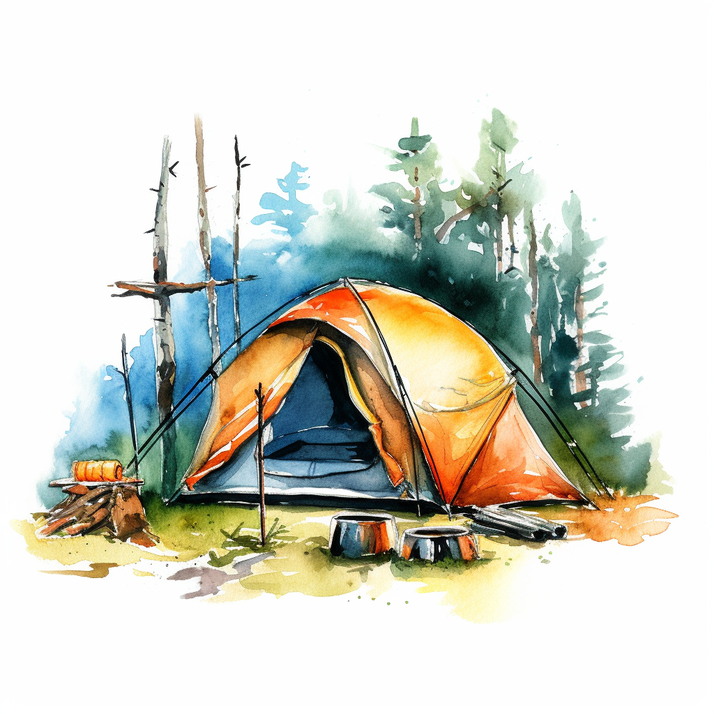 camp tent cliparts