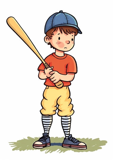 baseball clipart cartoon boy batting png download, in the style of striped, gabriele münter, brian jungen, edward gorey