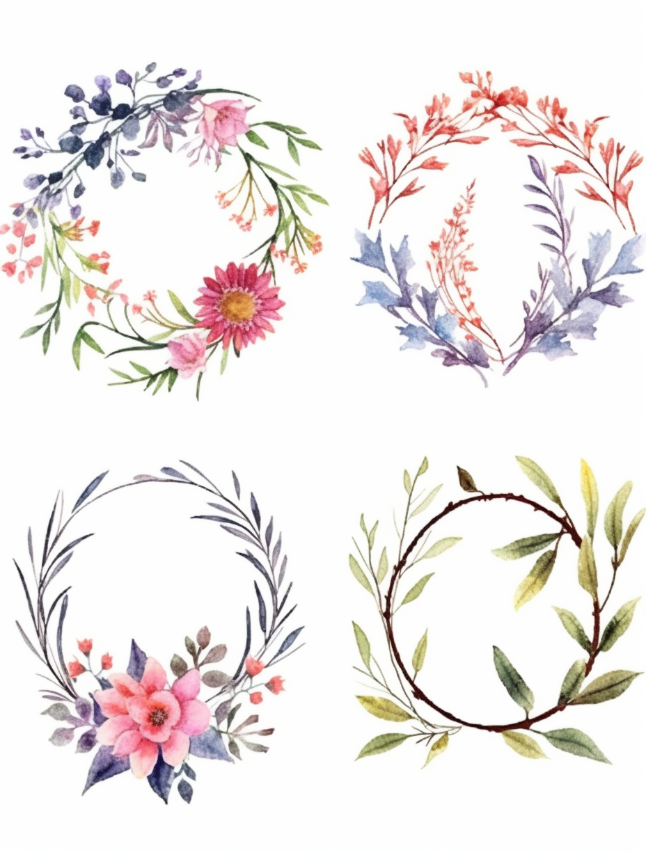 cute wreath cliparts