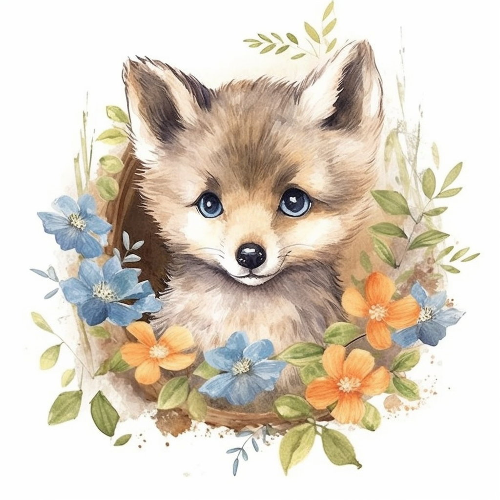 cute wolf cliparts