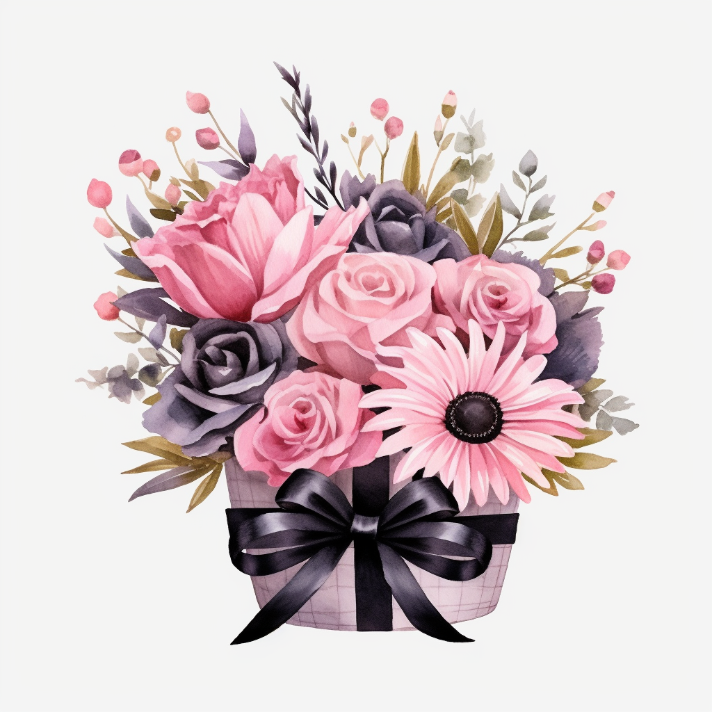 birthday bouquet cliparts