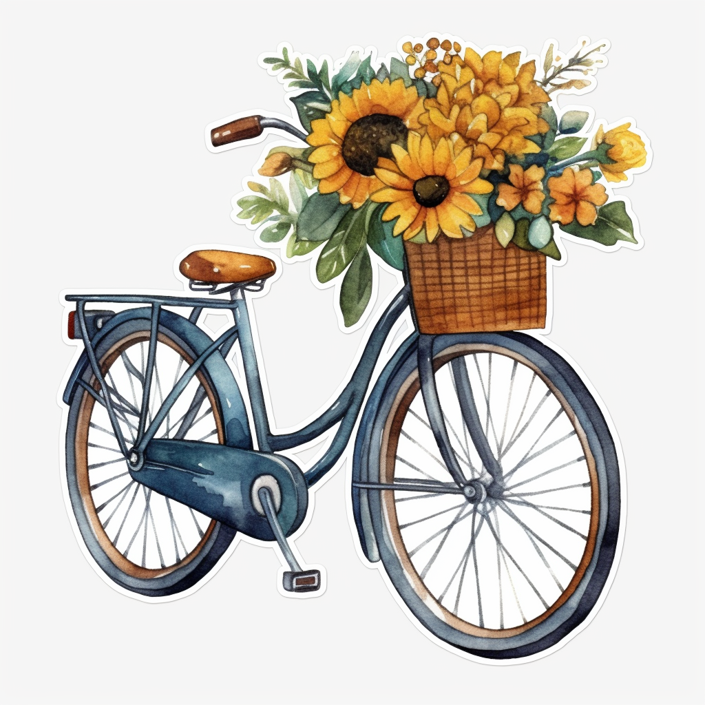 bicycle blue cliparts