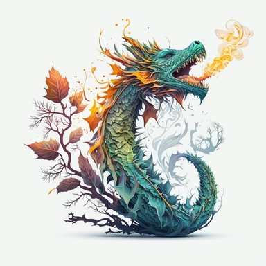 intricate drawing showcasing a fire-breathing dragon, whole body dragon, tattoo style, highly detailed clean, vector image, photorealistic masterpiece, professional photography, realistic, flat white background, isometric, vibrant vector, clipart, illustration, realism, center image, 4k, surrealism, cinematic, front view, white background