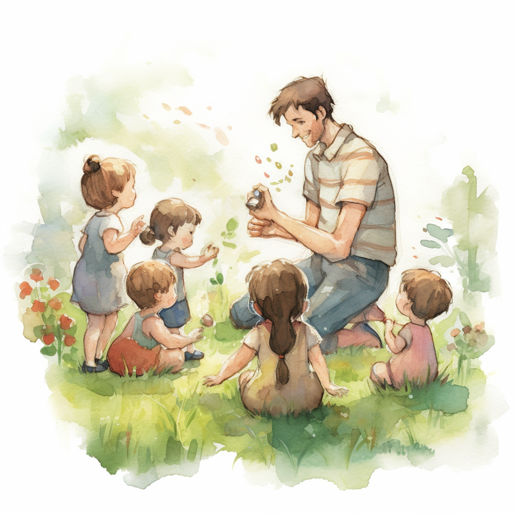 kids playing clipart