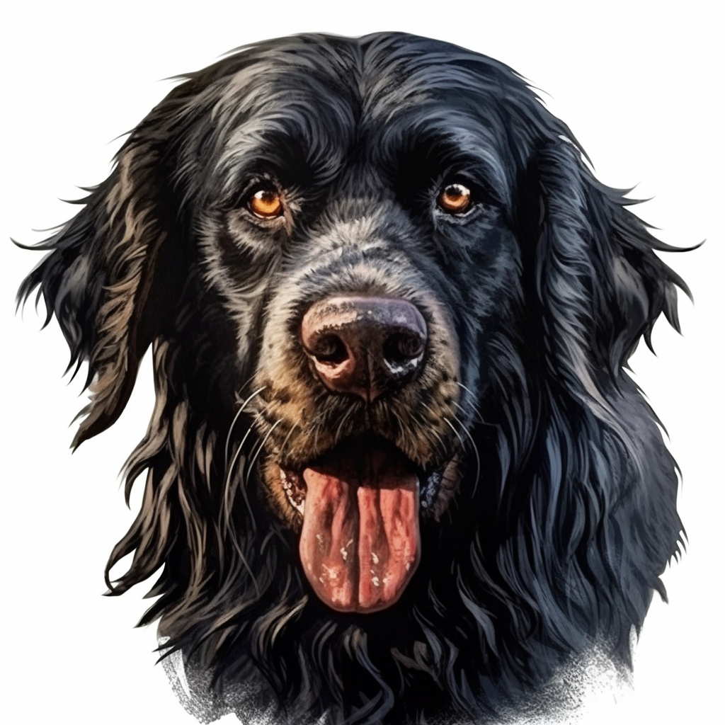 dog black and white clipart