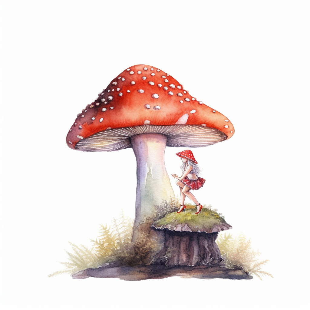 fairy toadstool cliparts