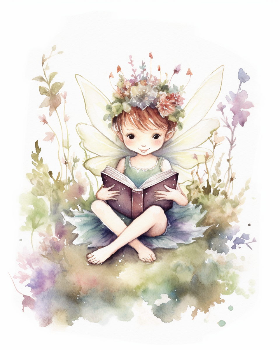 children reading books clipart