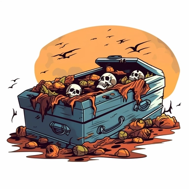 Halloween clipart, coffin clipart