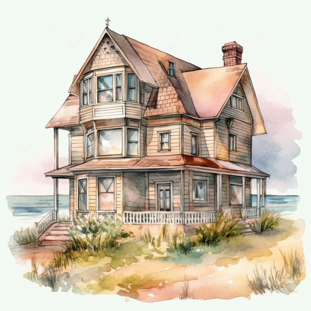 ocean house cliparts