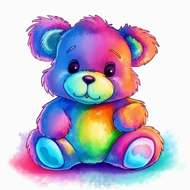 vivid teddy bear clipart