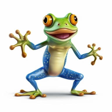 frog dancing clipart