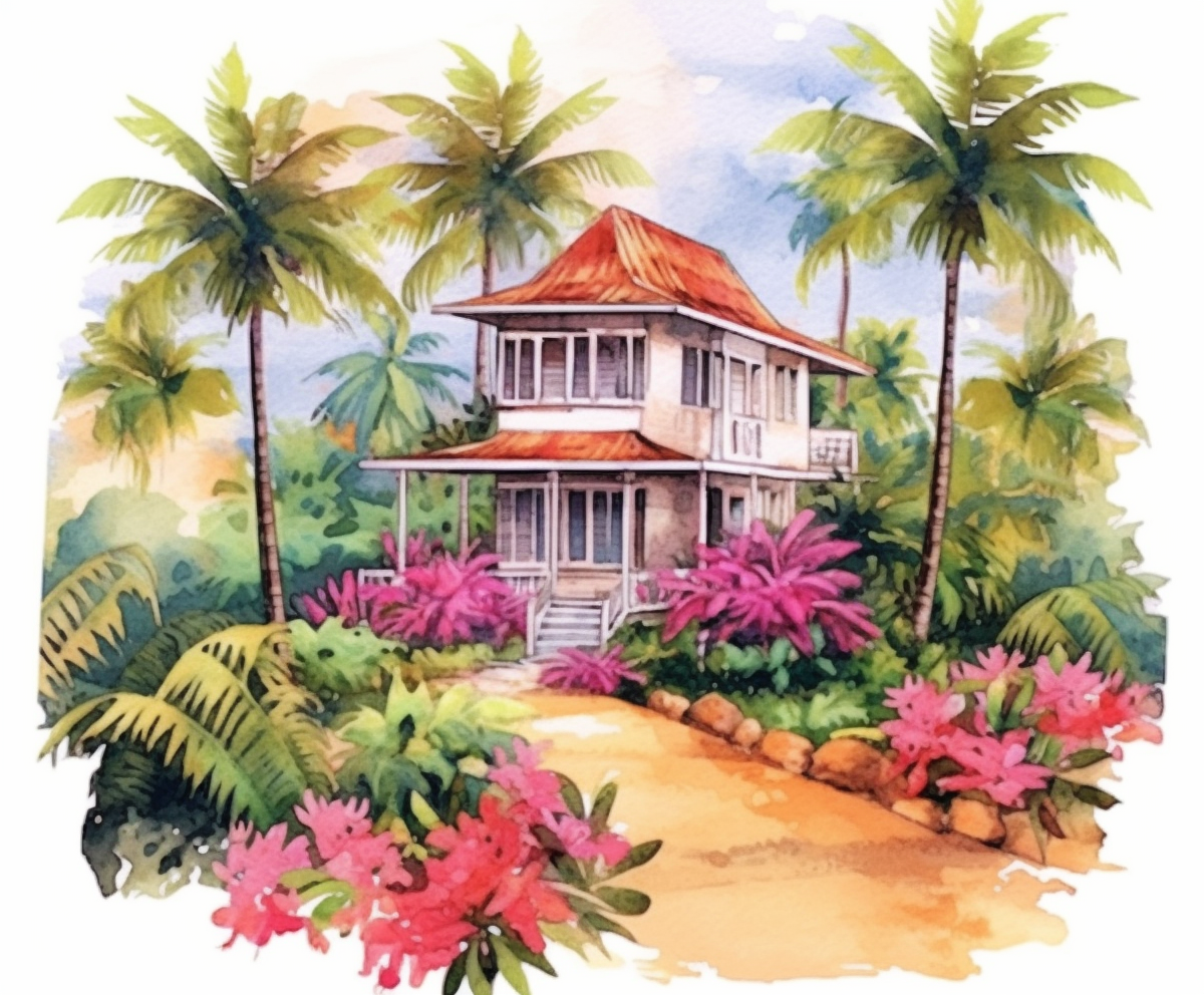 coconut tree clipart