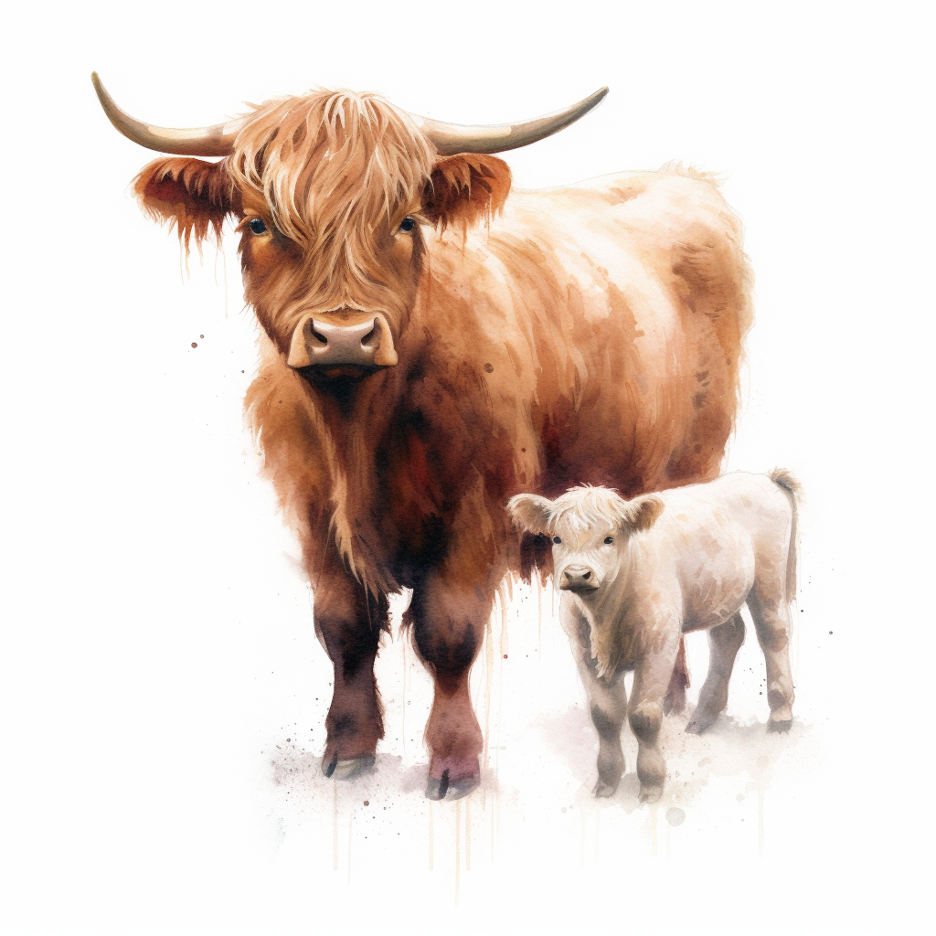 baby cow clipart