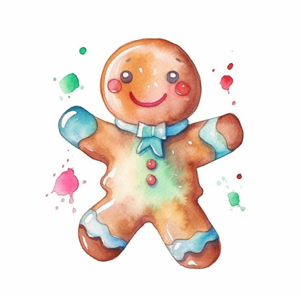 gingerbread man clipart