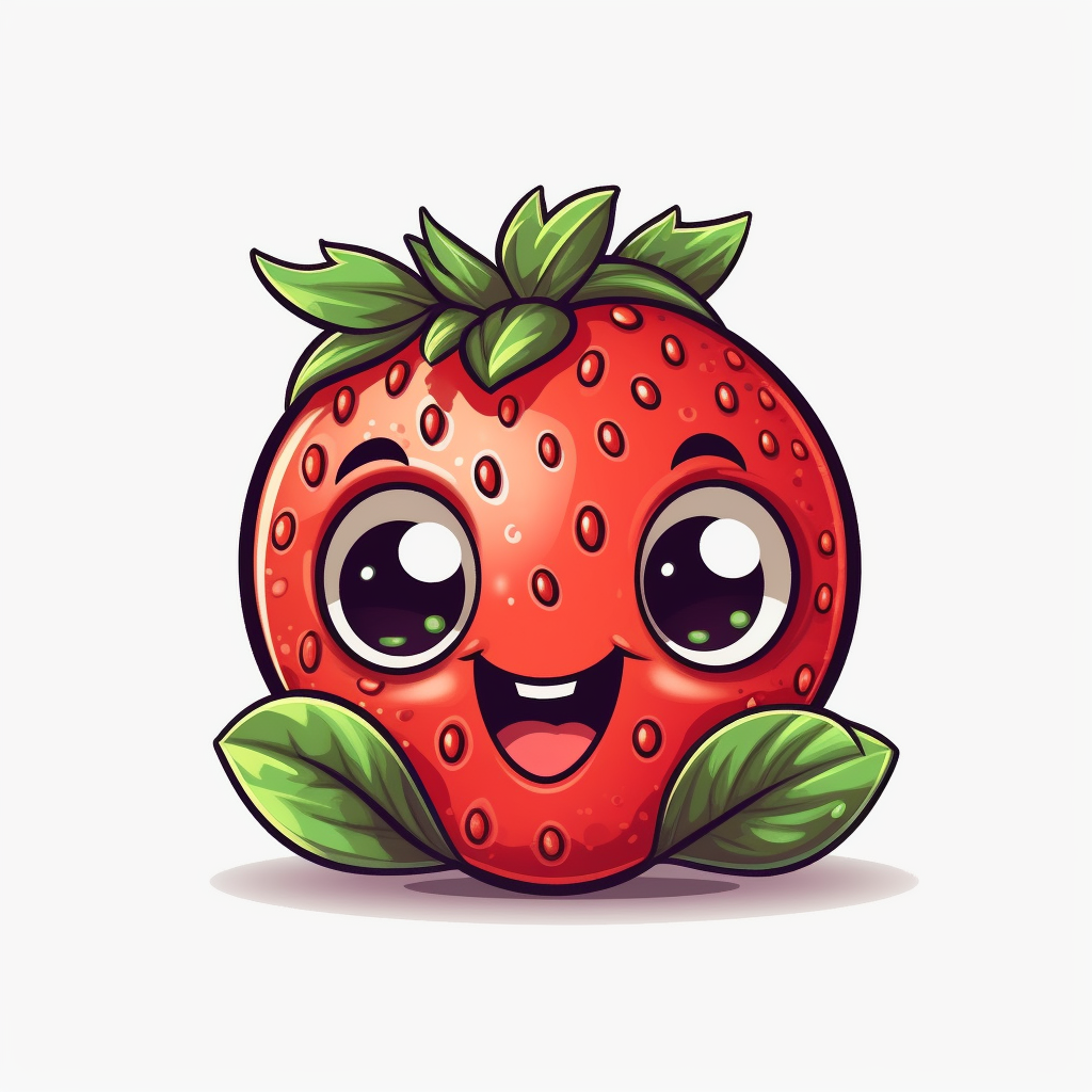 happy strawberry cliparts