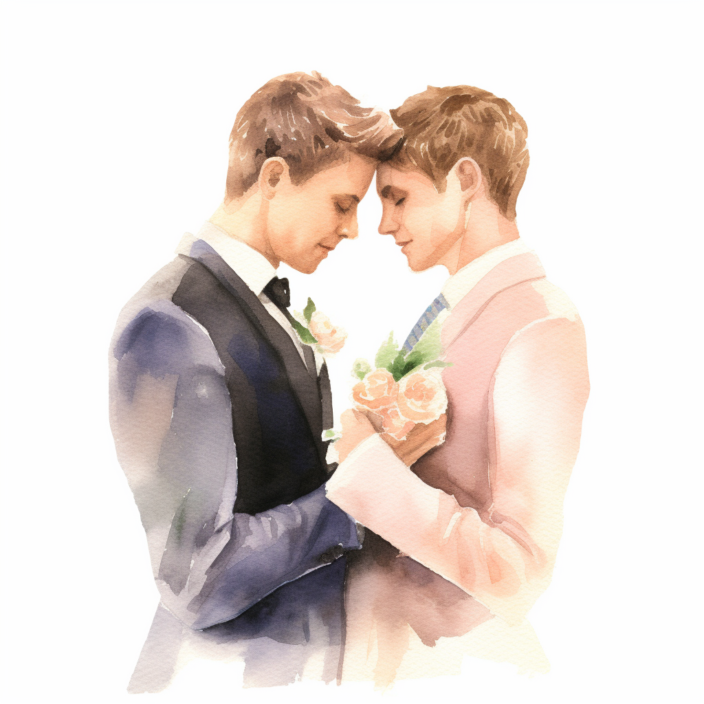 gay wedding cliparts