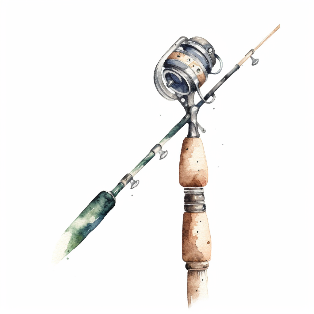 fishing pole clipart