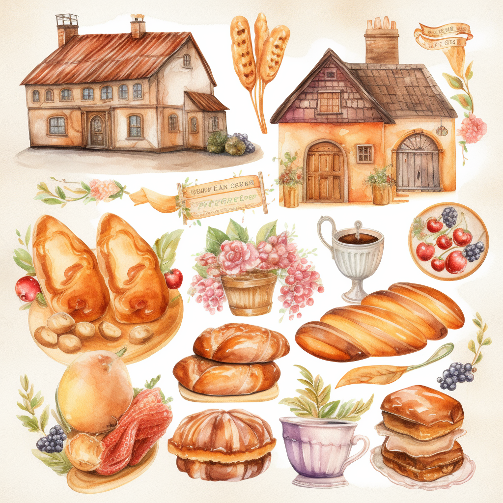 french bread cliparts