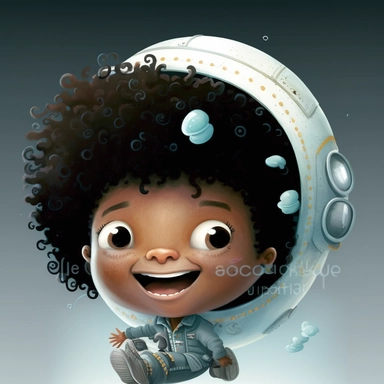 Happy Black Boy Joy Astronant in spaceship ,Cheerfull , Curly hair, Hispanic boy clipart, Funny hispanic boy , Humorous Hispanic boy in outter space in alien spacecraft , moon child png, Highly detailed close-up portrait ,Spanish american Astronaut Boy , Black Boy on the moon , Spaceship , standing on the moon , Nicoletta Ceccoli, Mark Ryden, lostfish, Earl Nor, global lighting, divine rays, detailed and intricate surroundings, sf, intricate artwork masterpiece, ominous, matte painting movie pos