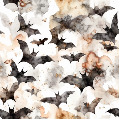 black bat, watercolor clip art, grunge colors, white space, uniform organization, 8k