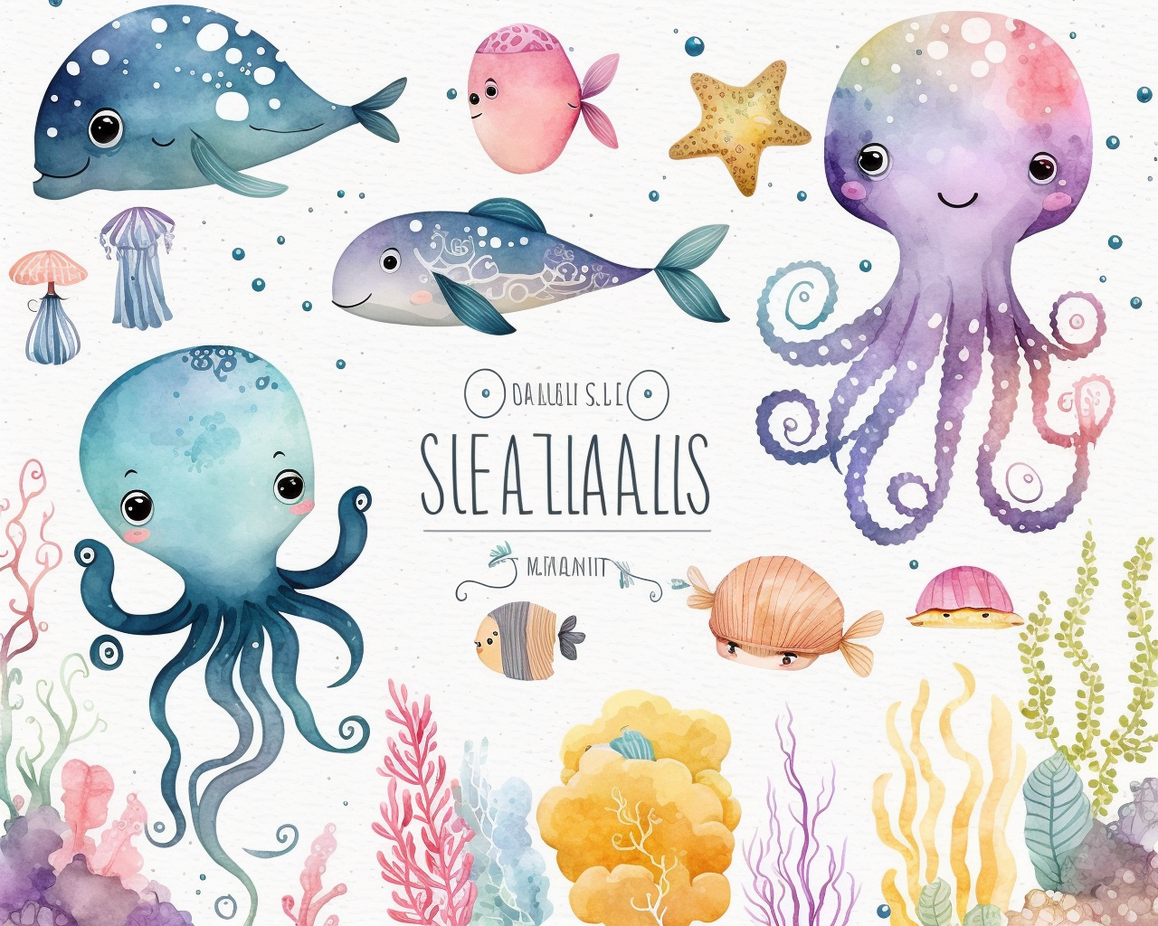 octopus outline cliparts