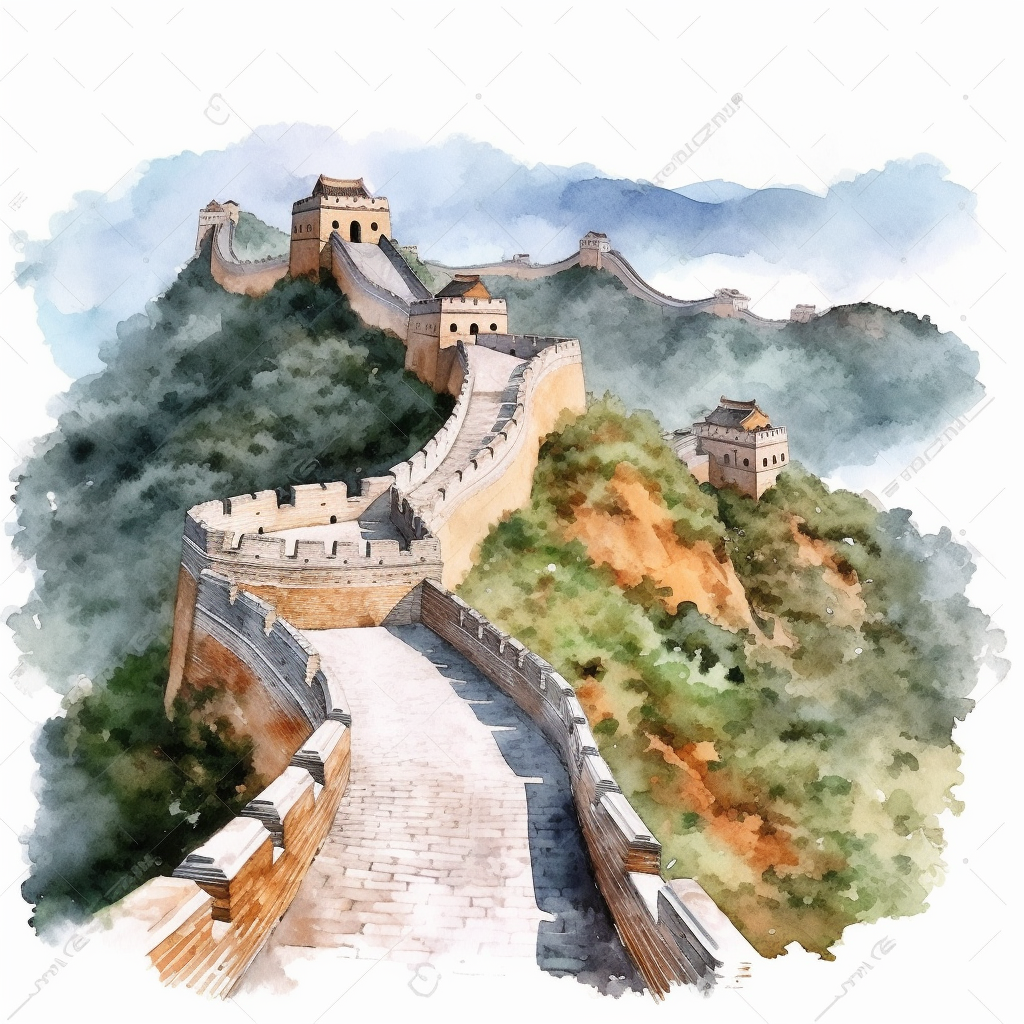great wall of china clipart