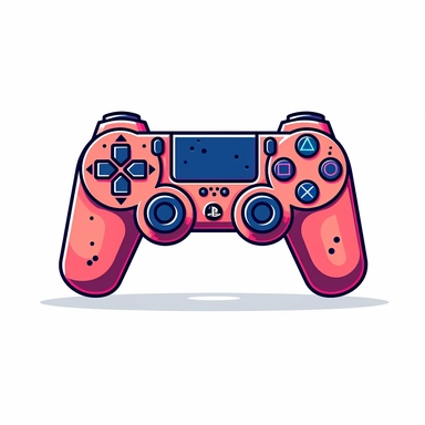 game controller Clipart on white background with margins