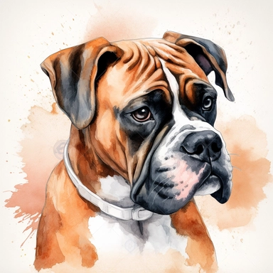 Boxer dog clipart , original hand drawing, watercolor, understated and flawless for t shirt and cup printing, happy cute smily Basset Hound , transparent background, realistic painting, portrait without writing , style of the artwork, mood of the aartwork, vector, contour , white background, 8K quality, ultra detailed , without signature and without meaningless lines, clipart, white background, High Quality, no writting background, no writting, ultra detailed, no symbol, without logo and emblem