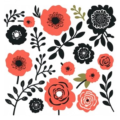 Poppy svg bundle | Flower svg | floral svg | botanical svg | flower clipart | bouquet svg | wildflower svg | commercial use svg | svg files Poppy svg, flower svg, floral svg, botanical svg, svg files for cricut, svg files, wildflower svg, flower bouquet s